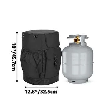 SAMDEW Outdoor Propane Tank Cover with Tabletop Feature