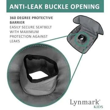 Piddle Pad - Baby & Toddler Car Seat Protector for Potty Training, Cover from Spillages, Nappy Leaks & Toilet Training, Fits All Carseat & Buggy, Age:6m-4 Years Old, Keeps Seat Clean, Dry! Grey 1 Pack