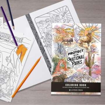 Lantern Press Protect Our National Parks Coloring Book