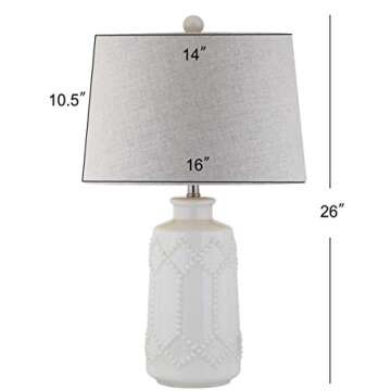 JONATHAN Y Alice Ceramic LED Table Lamp 26"