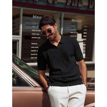 Stylish PJ PAUL JONES Men's Knit Polo Shirt for Every Occasion