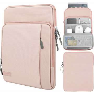 MoKo 9-11 Inch Tablet Sleeve Bag - Fits iPad & Tab S8, Pink
