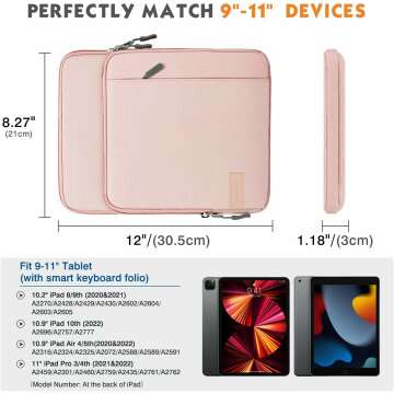 MoKo Tablet Sleeve Bag for iPads and Galaxy Tabs