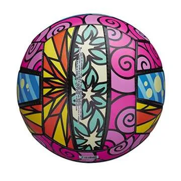 Wilson Sporting Goods Graffiti Volleyball- Pink/Blue/Yellow,1 Pack - OS,WTH46341B