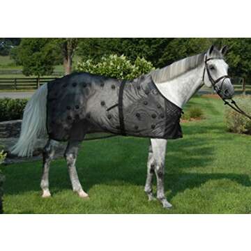 BENEFAB Therapeutic Mesh Sheet SmartScrim Ceramic Infused Powder & Magnetic Therapy | Clinically Proven to Reduce Back Soreness | Promote Blood Flow & Recovery | Reduce Pain & Stiffness | Black (82")