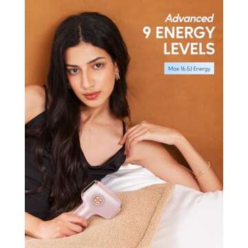 INNZA Laser Hair Removal with Ice Cooling Care Function for Women Permanent,999,999 Flashes Painless IPL Hair Remover, Hair Removal Device for Armpits Legs Arms Bikini Line