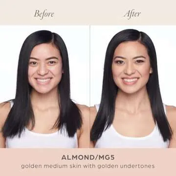 PÜR MINERALS 4-in-1 Love Your Selfie Longwear Foundation & Concealer, Full Coverage Liquid Foundation, Hydrating Formula, Cruelty Free