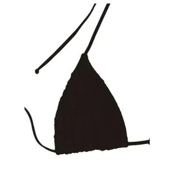 Verdusa Women's 2 Piece Bikini Set Swimsuits Swimwear Halter Triangle Top and Thong Bathing Suit
