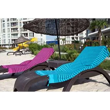 4 Pack Turkish Towel - Oversized Beach Towel Set of 4 for Adults - Striped 100% Cotton 35 x 65 inch Variety Colors
