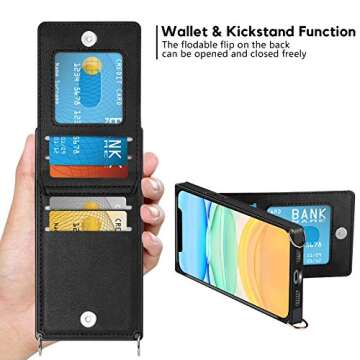 Stylish Vofolen Wallet Case for iPhone 11  | Card Holder and More