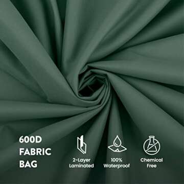 Zober Christmas Tree Storage Bag 9 Ft - Rolling Christmas Tree Storage Box - 600D Fabric, Durable Handles and Wheels - Large Christmas Tree Bag - Green