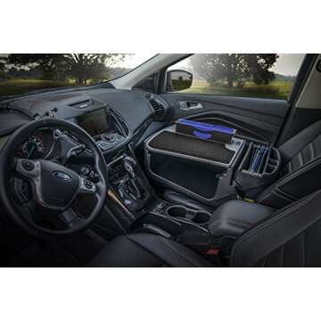 AutoExec AUE20000 Efficiency FileMaster Car Desk Grey Finish