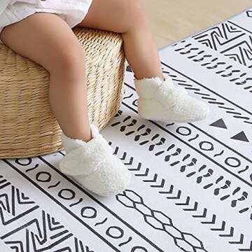 Ohwawadi Infant Baby Boys Girls Slippers Booties Soft Sole Baby Sock Shoes Newborn Crib Shoes First ...