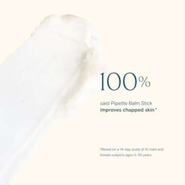 Pipette Balm Stick For Dry Skin, Easy Application, Mess-Free, Ultra-Moisturizing, Diaper Balm, 0.5 oz
