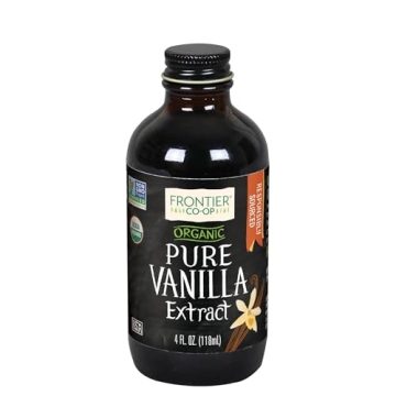 Frontier Organic Vanilla Extract in 4-Ounce Glass Jar
