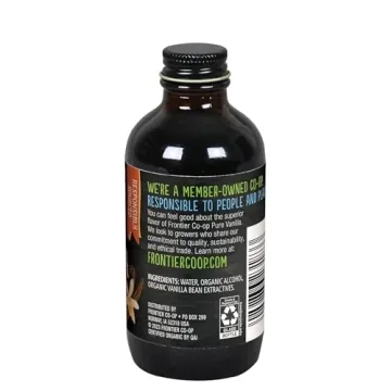 Frontier Organic Vanilla Extract in 4-Ounce Glass Jar