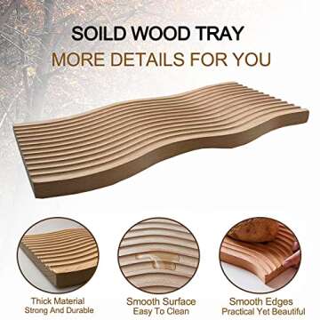 Active Instrument Wooden Serving Platter,Active Instrument Handmade Unique Decorative Tray for Coffee Table,Key Tray for Home Decor,Appetizer Display Ottoman Tray ï¼ˆ15 Inchï¼‰