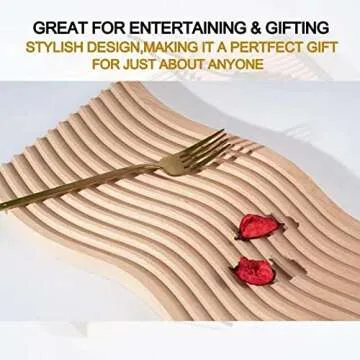 Active Instrument Wooden Serving Platter,Active Instrument Handmade Unique Decorative Tray for Coffee Table,Key Tray for Home Decor,Appetizer Display Ottoman Tray ï¼ˆ15 Inchï¼‰