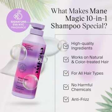 Eva NYC Mane Magic 10-in-1 Shampoo for Nourished Hair