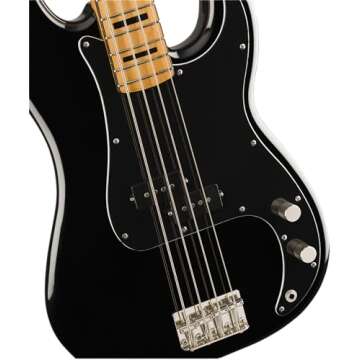 Squier Classic Vibe 70s Precision Bass, Black, Maple Fingerboard