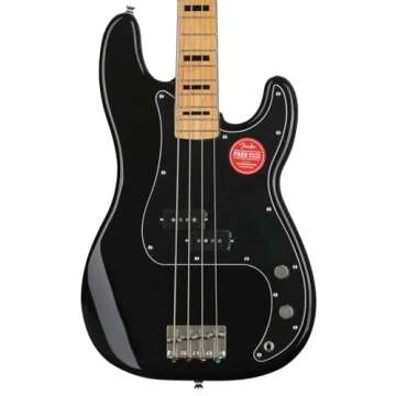 Squier Classic Vibe 70s Precision Bass, Black, Maple Fingerboard