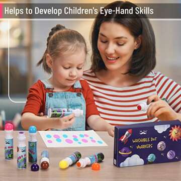 Mr. Pen- Washable Dot Markers, 8 Colors, Dot Markers for Toddlers and Kids, Paint Dotters for Kids, Dabbers for kids, Bingo Markers, Bingo Daubers, Non Toxic Paint Daubers, Bingo Dotters