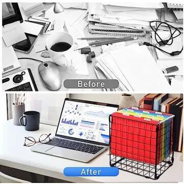 30 Pack Hanging File Folders, Letter Size with 1/5-Cut Adjustable Tabs, 6 Selected Color - File Folder Organizer for Filing Cabinet Office Home, Designed for Bulky Files, Medical Charts