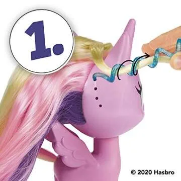My Little Pony Best Hair Day Princess Cadance - 5-Inch Hair-Styling Pony Figure with 17 Hair Play Accessories, Ages 4 and Up