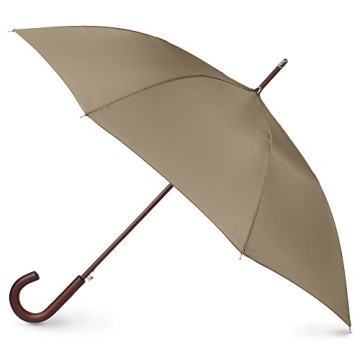 Totes 48 Inch Automatic Open Stick Umbrella, Beige, One Size