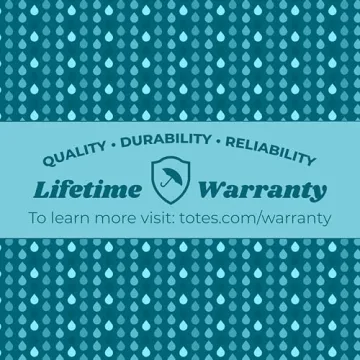 Totes Automatic Open Stick Umbrella - 48 Inch, Beige