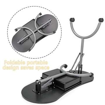 LEIBOU Professional 36''L Portable & Foldable Manicure Table Nail Technician Desk Workstation Manicure Table with Rolling Wheels,Drawer,Sponge,Free Carrying bag (Black)