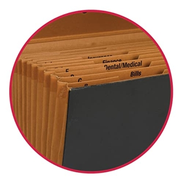 Smead Expanding File Box with 19 Pockets for Organizing