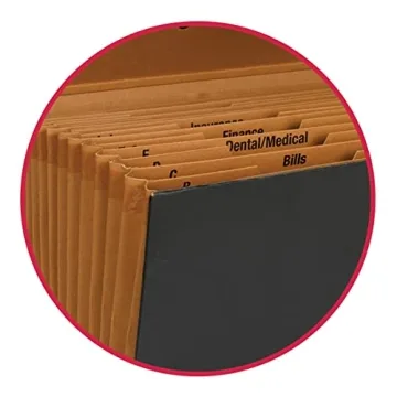 Smead Expanding File Box with 19 Pockets for Organizing