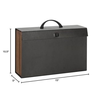 Smead Expanding File Box with 19 Pockets for Organizing