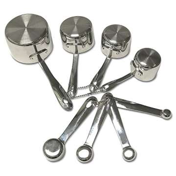 All-Clad Stainless-Steel 8 pc. Standard-Size Measuring Cup & Spoon Combo Set
