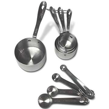 All-Clad Stainless-Steel 8 pc. Standard-Size Measuring Cup & Spoon Combo Set