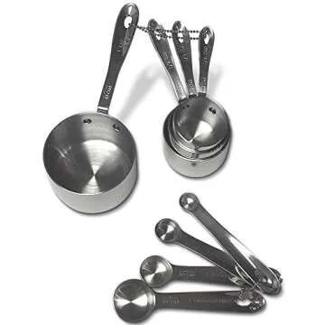 All-Clad Stainless-Steel 8 pc. Standard-Size Measuring Cup & Spoon Combo Set