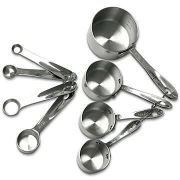 All-Clad Stainless-Steel 8 pc. Standard-Size Measuring Cup & Spoon Combo Set
