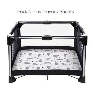 BROLEX Pack N Play Sheets for Comfortable Baby Sleep