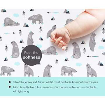 BROLEX Pack N Play Sheets for Comfortable Baby Sleep