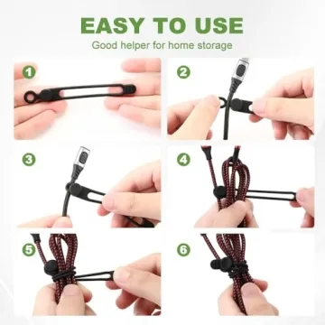 Data Cable Organizer Silicone Ties for All Your Needs