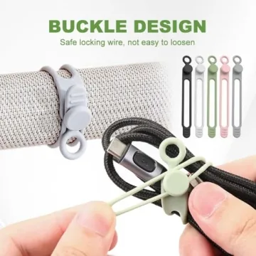 Data Cable Organizer Silicone Ties for All Your Needs