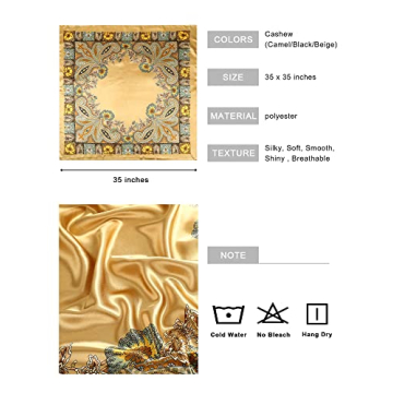 AWAYTR 35” Large Satin Head Scarves Set for Women