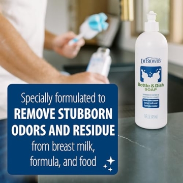 Dr. Brown's Plant-Derived Bottle & Dish Soap, Fragrance-Free