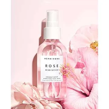 HERBIVORE Hydrating Rose Hibiscus Face Mist for Radiant Skin