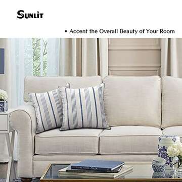 Sunlit Decorative Farmhouse Throw Pillow Case Set of 2