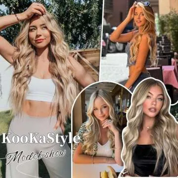 KooKaStyle Halo Hair Extensions for Stunning Volume