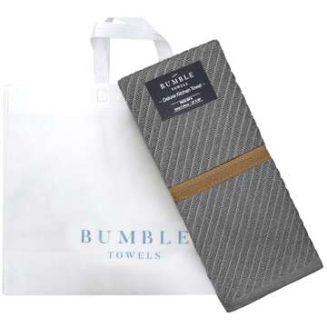 Premium Absorbent Kitchen Towels, Eco-Friendly 6-Pack