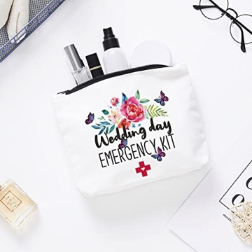 Fokongna Wedding Cosmetic Bag for Bridal Emergency Kit