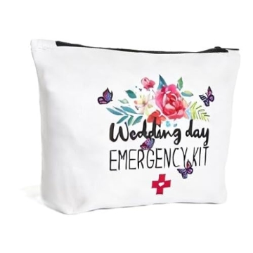 Fokongna Wedding Cosmetic Bag for Bridal Emergency Kit